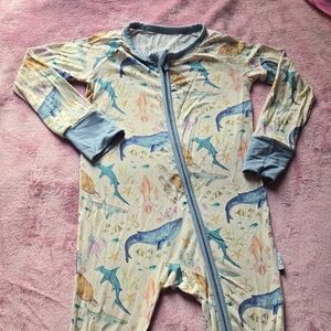 Love, Eloise Water You Dreaming Of? Bamboo Viscose Sleeper - Ocean Animal Print